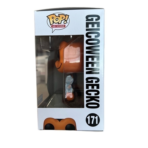 BNIB Limited Edition Geicoween Orange Gecko Funko Pop Ad Icons #171 - Picture 3 of 7